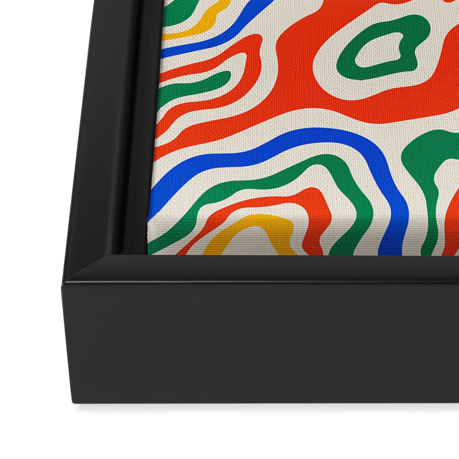 Electric Waves Framed Canvas Print Gallery Image 3