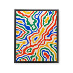 Electric Waves Framed Canvas Print Gallery Image 6