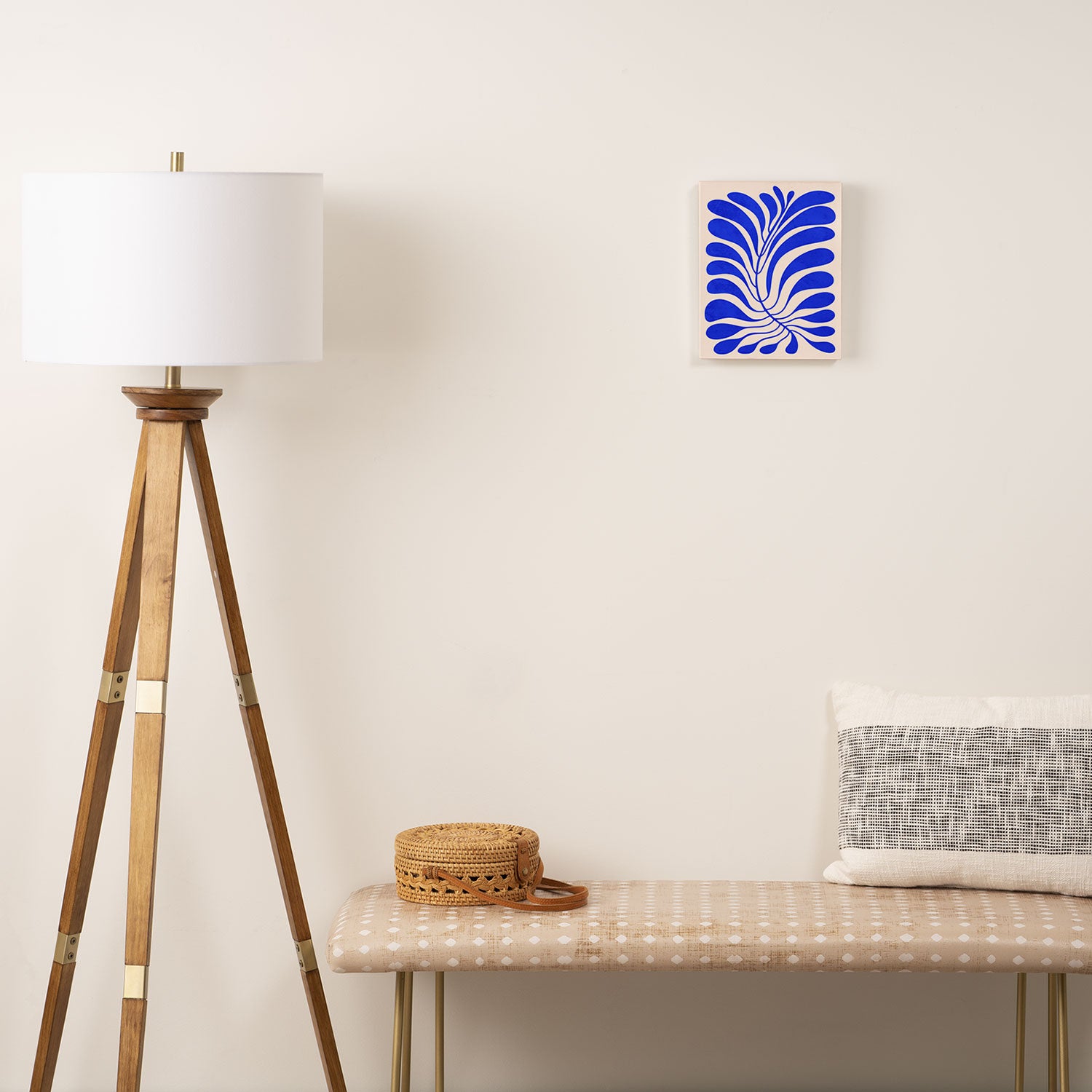 Electrik Blue Ferns: Matisse Edition Canvas Print Gallery Image 2