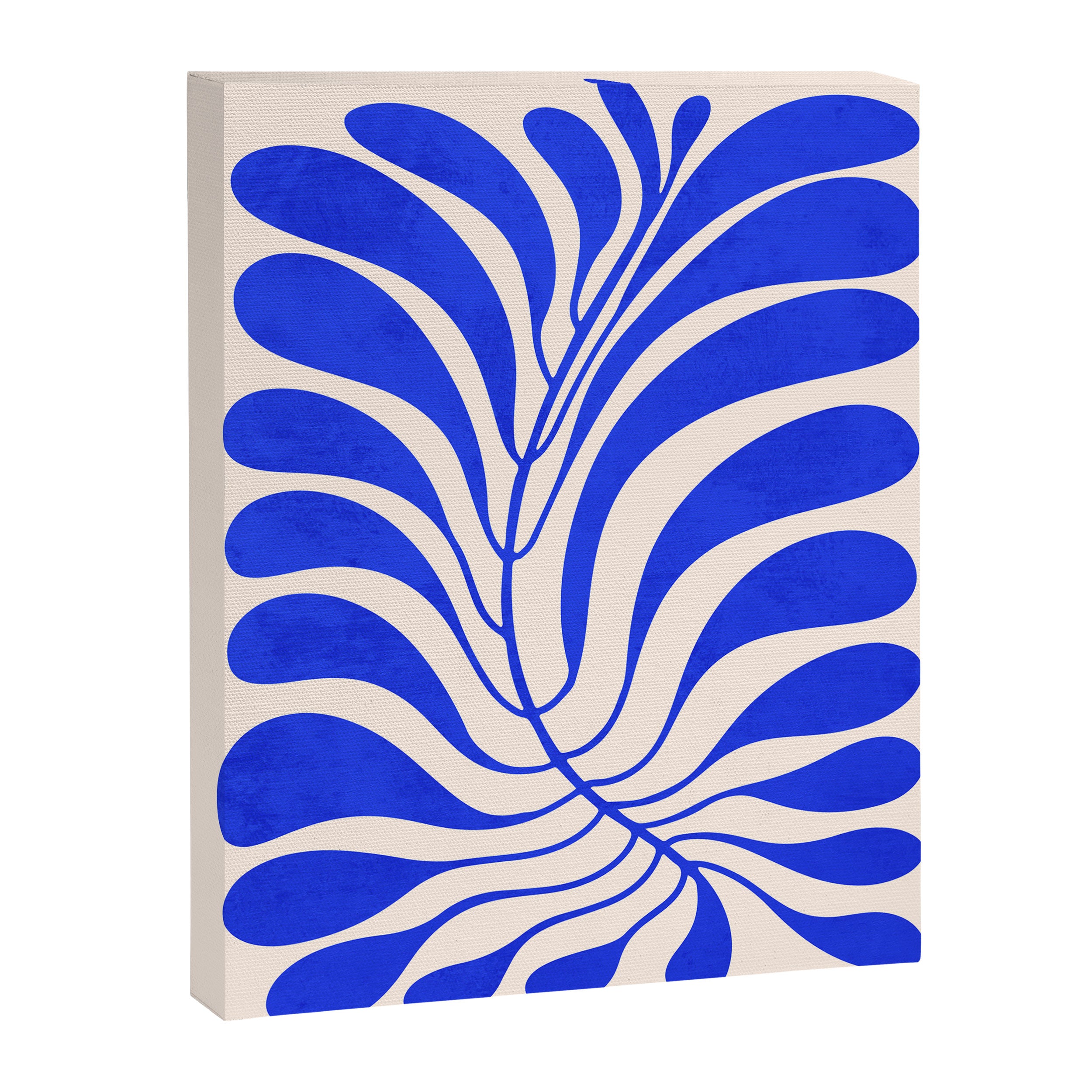Electrik Blue Ferns: Matisse Edition Canvas Print Gallery Image 3