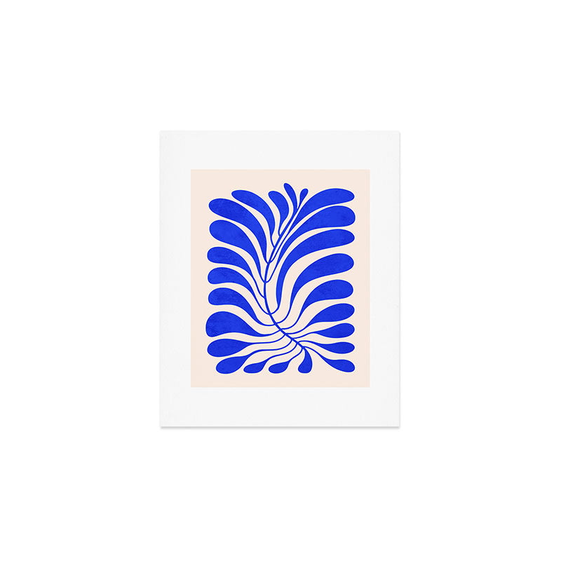 Electrik Blue Ferns: Matisse Edition Art Print Gallery Image 1