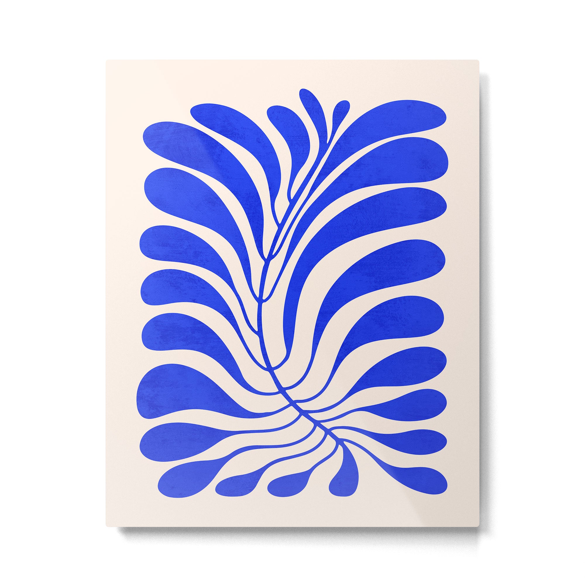 Electrik Blue Ferns: Matisse Edition Metal Print Gallery Image 4