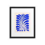 Electrik Blue Ferns: Matisse Edition Framed Art Print Gallery Image 5