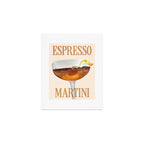 Espresso Martini: Retro Classic Cocktail 04 Art Print Gallery Image 1