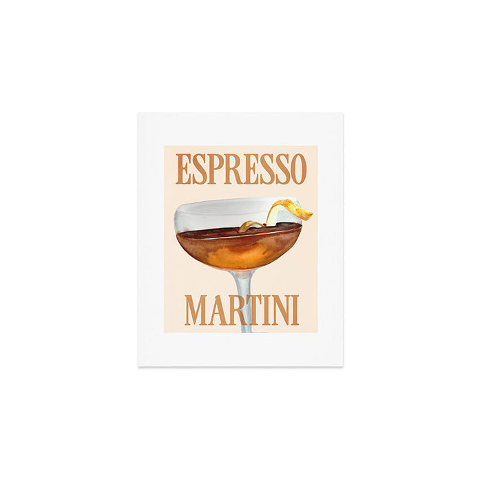 Espresso Martini: Retro Classic Cocktail 04 Art Print Gallery Image 1
