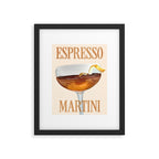 Espresso Martini: Retro Classic Cocktail 04 Framed Art Print Gallery Image 5