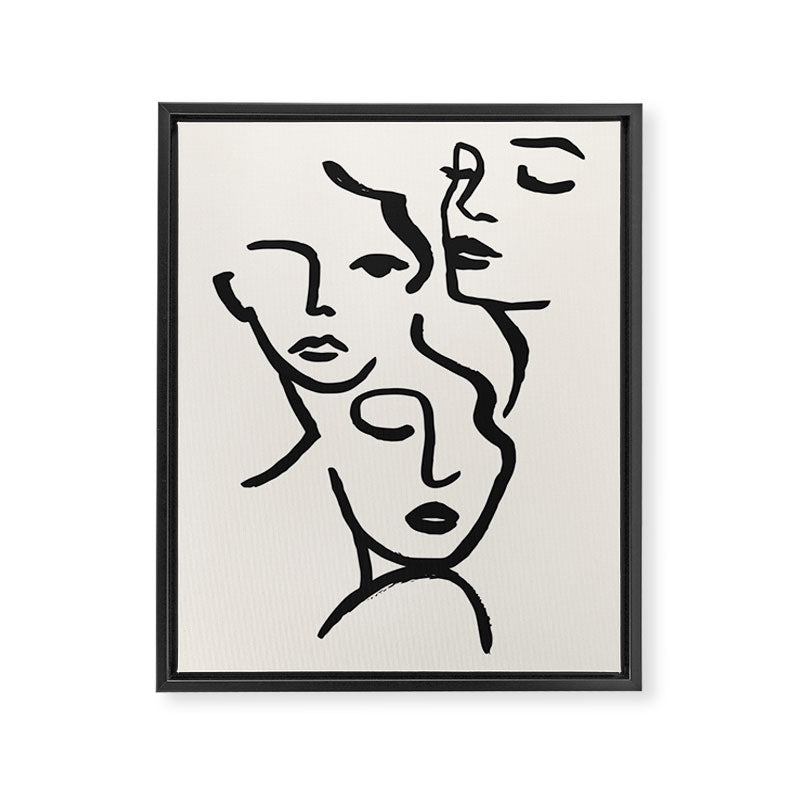 Faces Framed Canvas Print Gallery Image 6