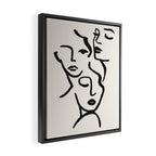 Faces Framed Canvas Print Gallery Image 2