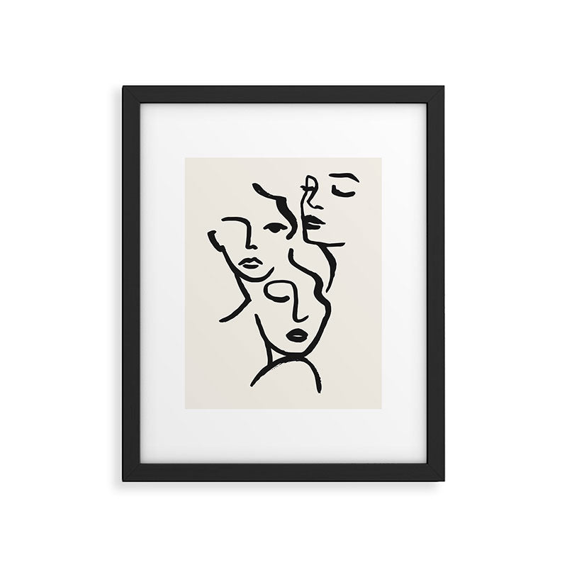 Faces Framed Art Print Gallery Image 5