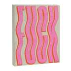 Favorite Word: Peach Wavy Edition Canvas Print Gallery Image 6