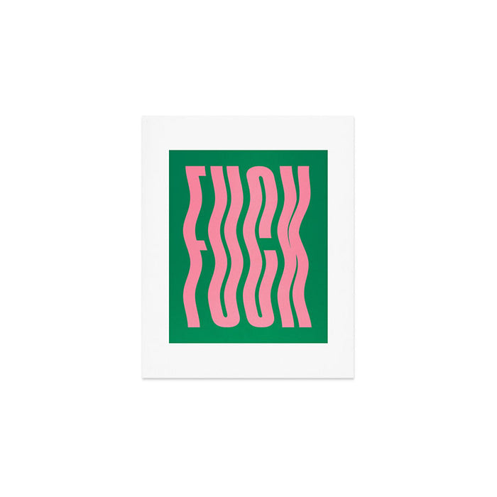 Favorite Word: Tropical Wavy Edition Art Print Gallery Image 1