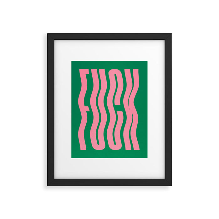 Favorite Word: Tropical Wavy Edition Framed Art Print Gallery Image 1
