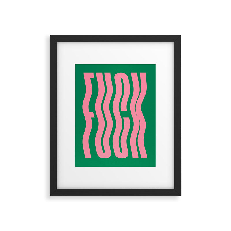 Favorite Word: Tropical Wavy Edition Framed Art Print Gallery Image 4