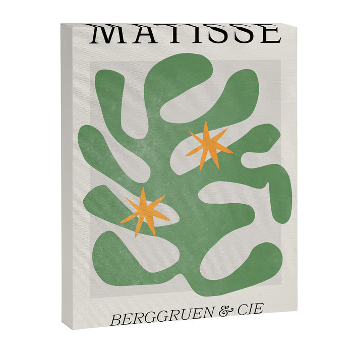Fern Green Leaf: Matisse Series 01 | Mid-Century Edition Canvas Print Gallery Image 1