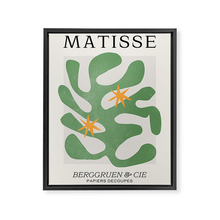Fern Green Leaf: Matisse Series 01 | Mid-Century Edition Framed Canvas Print Gallery Image 1