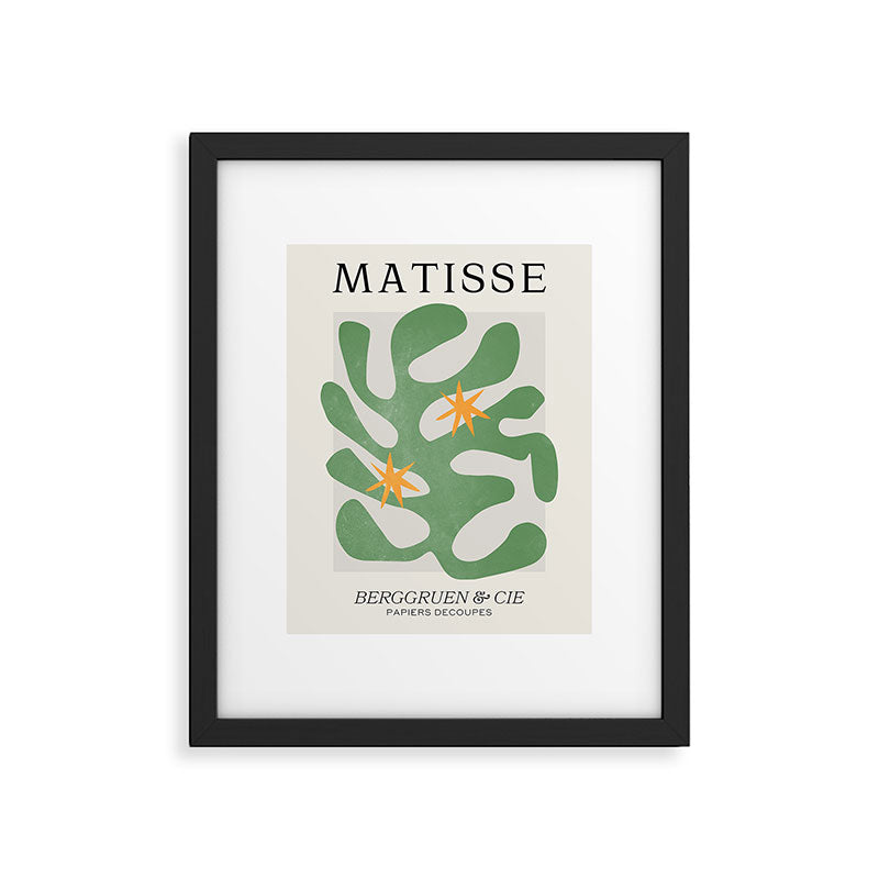 Fern Green Leaf: Matisse Series 01 | Mid-Century Edition Framed Art Print Gallery Image 5