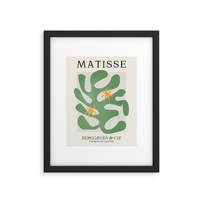 Fern Green Leaf: Matisse Series 01 | Mid-Century Edition Framed Art Print Gallery Image 1