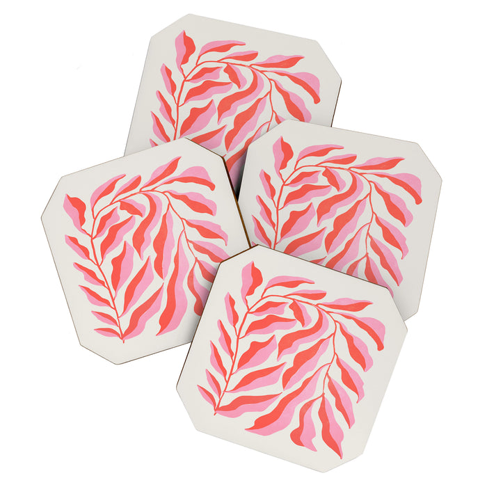 Ferns: Peach Matisse Edition Coaster Gallery Image 1