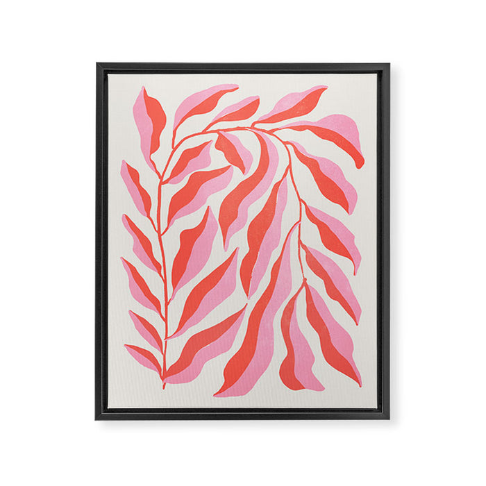 Ferns: Peach Matisse Edition Framed Canvas Print Gallery Image 1