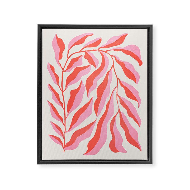 Ferns: Peach Matisse Edition Framed Canvas Print Gallery Image 6