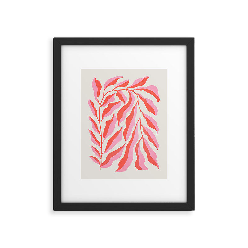 Ferns: Peach Matisse Edition Framed Art Print Gallery Image 5