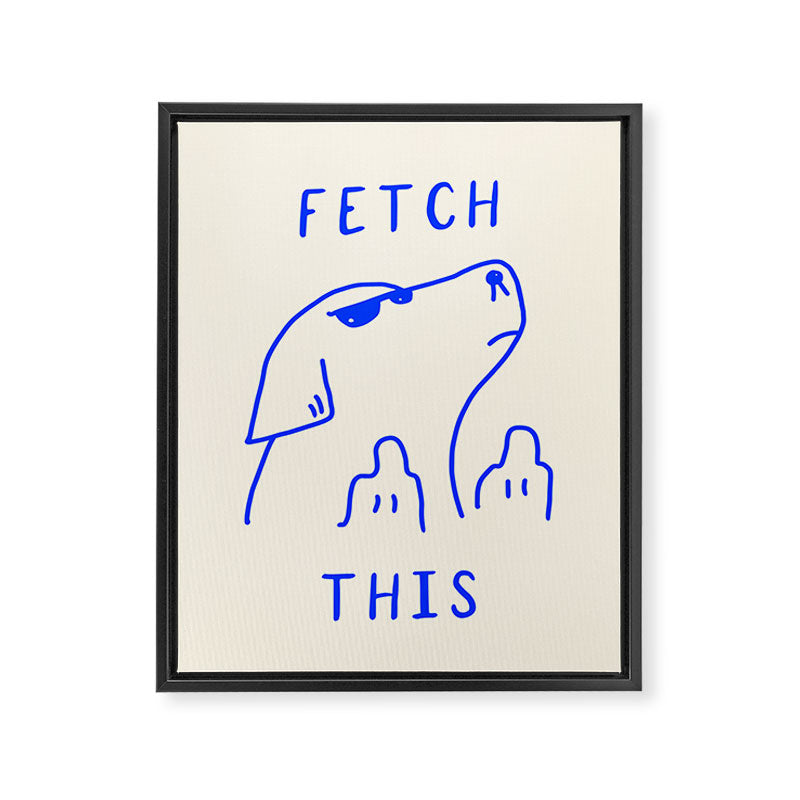 Fetch This Framed Canvas Print Gallery Image 6