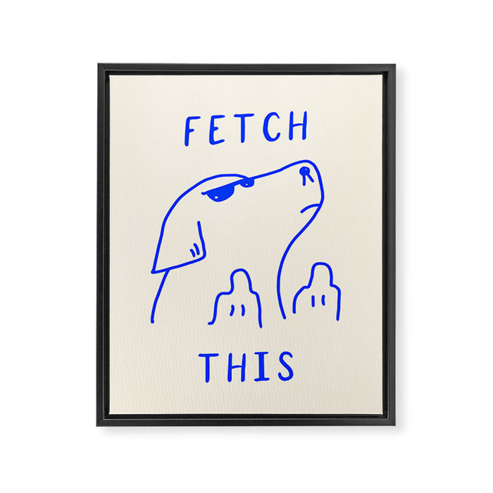 Fetch This Framed Canvas Print Gallery Image 1