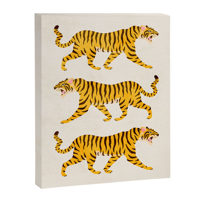 Fierce: Golden Tiger Edition Canvas Print Gallery Image 1