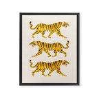 Fierce: Golden Tiger Edition Framed Canvas Print Gallery Image 6