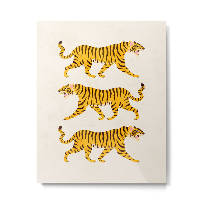 Fierce: Golden Tiger Edition Metal Print Gallery Image 1
