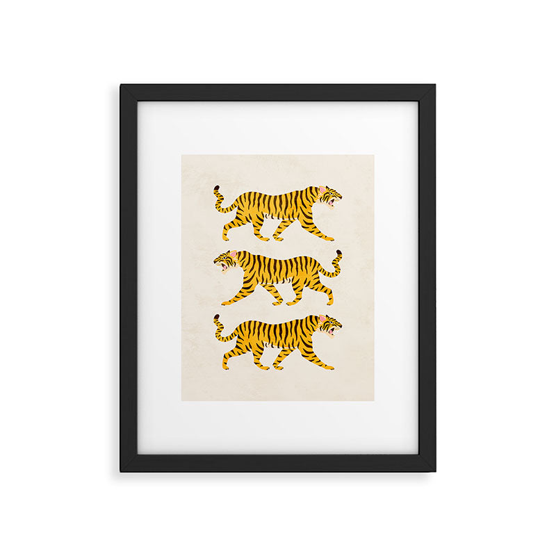 Fierce: Golden Tiger Edition Framed Art Print Gallery Image 5