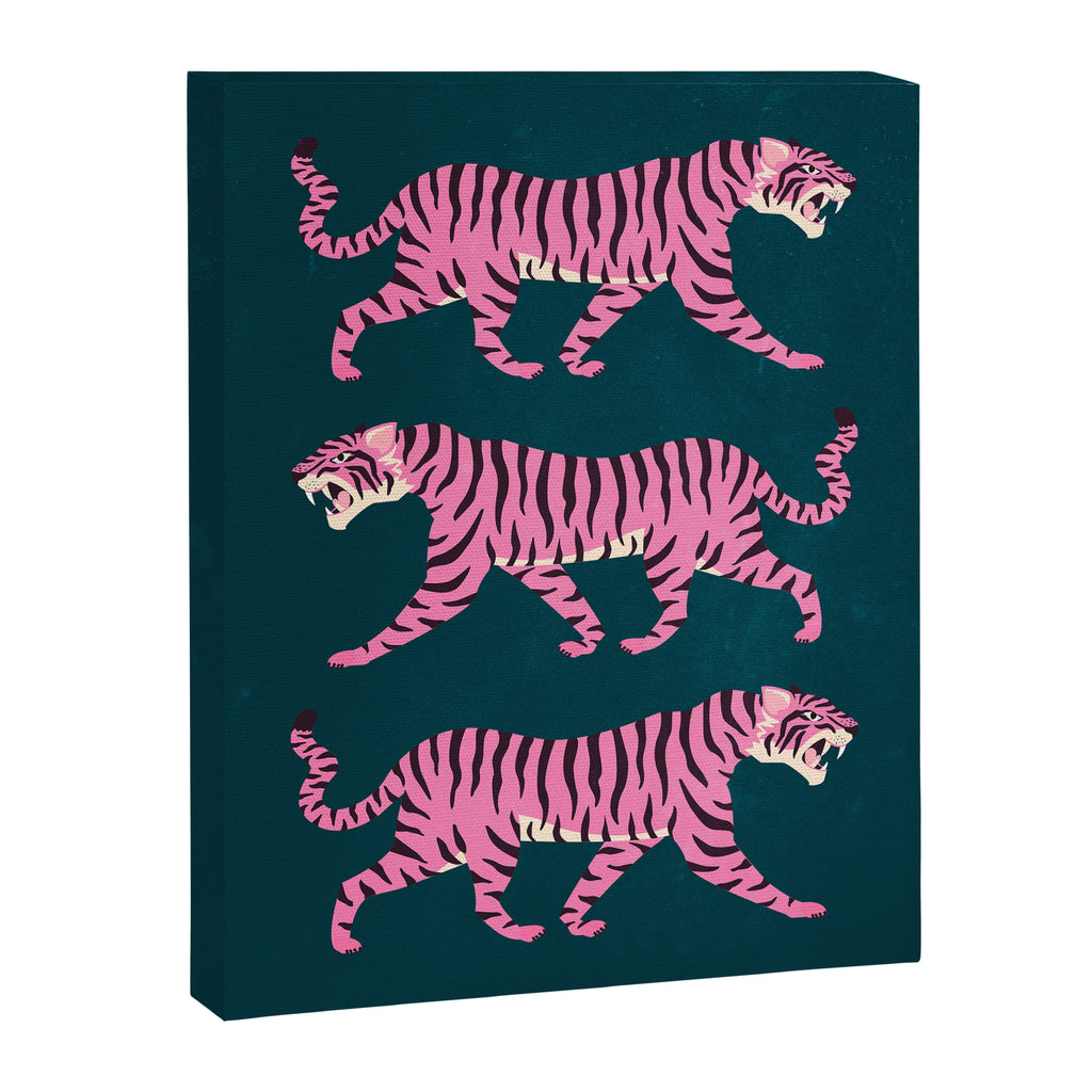 Fierce: Night Race Pink Tiger Edition Canvas Print Gallery Image 6