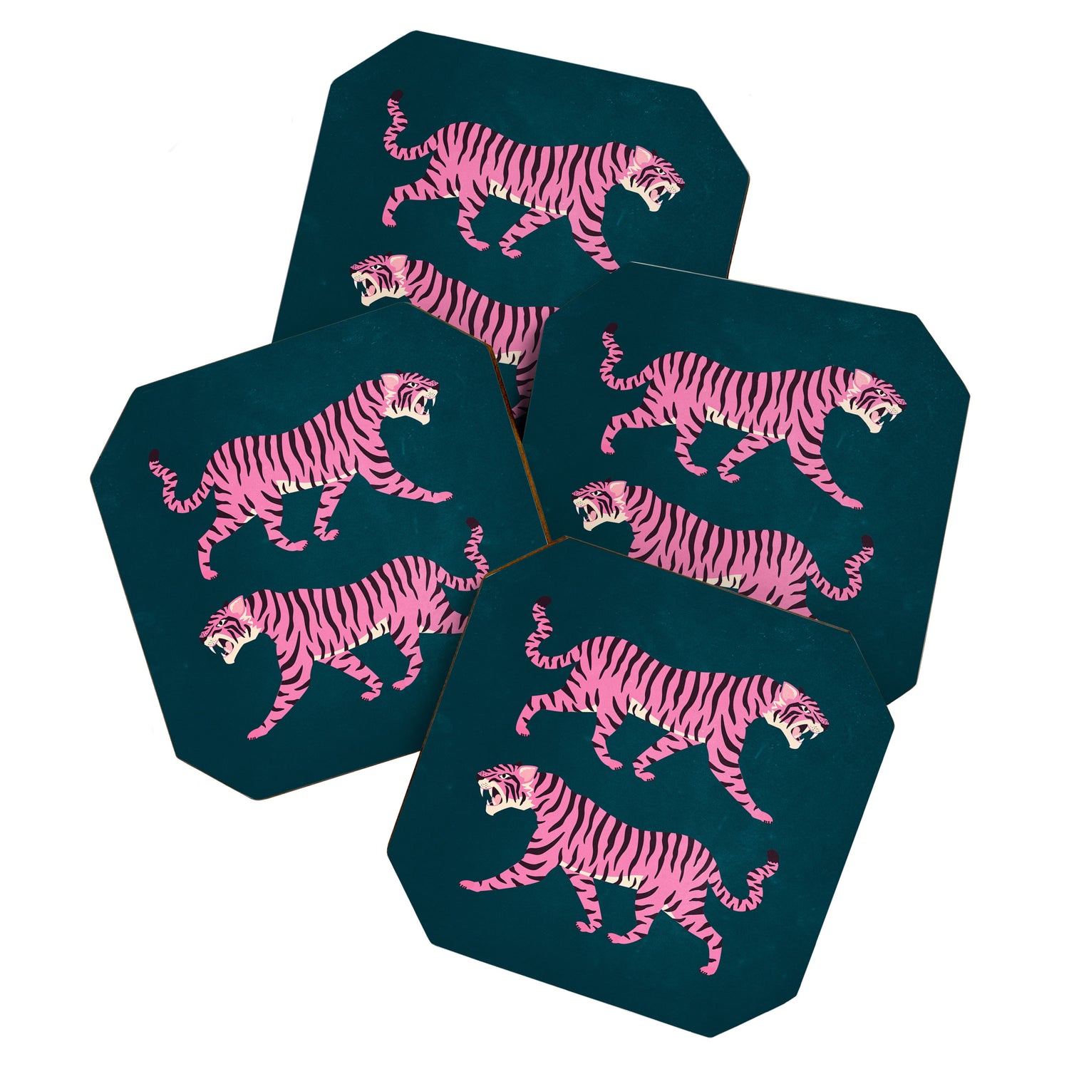 Fierce: Night Race Pink Tiger Edition Coaster Gallery Image 1
