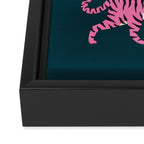 Fierce: Night Race Pink Tiger Edition Framed Canvas Print Gallery Image 3