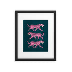 Fierce: Night Race Pink Tiger Edition Framed Art Print Gallery Image 4