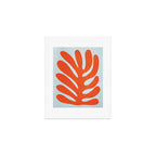 Fire Red: Wild Leaf | Matisse Foliage Paper Cutouts 01 Art Print Gallery Image 1