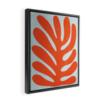 Fire Red: Wild Leaf | Matisse Foliage Paper Cutouts 01 Framed Canvas Print Gallery Image 2