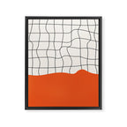 Flamingo Drip | Warp Grid: Off-White Day Edition Framed Canvas Print Gallery Image 6