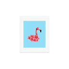Flamingo Flowers: Pop Animals Art Print Gallery Image 1