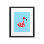 Flamingo Flowers: Pop Animals Framed Art Print Gallery Image 5