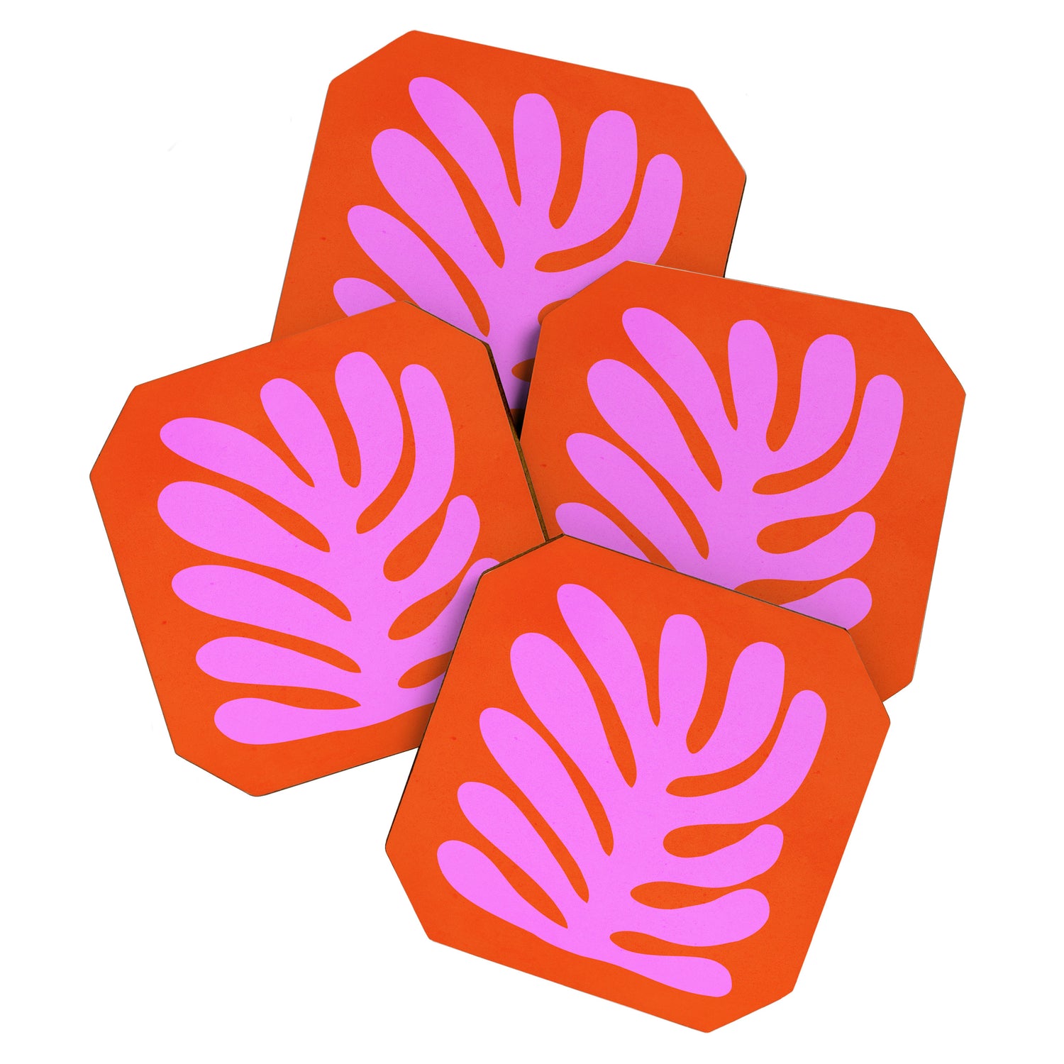 Flamingo & Orioles: Matisse Paper Cutouts 10 Coaster Gallery Image 1