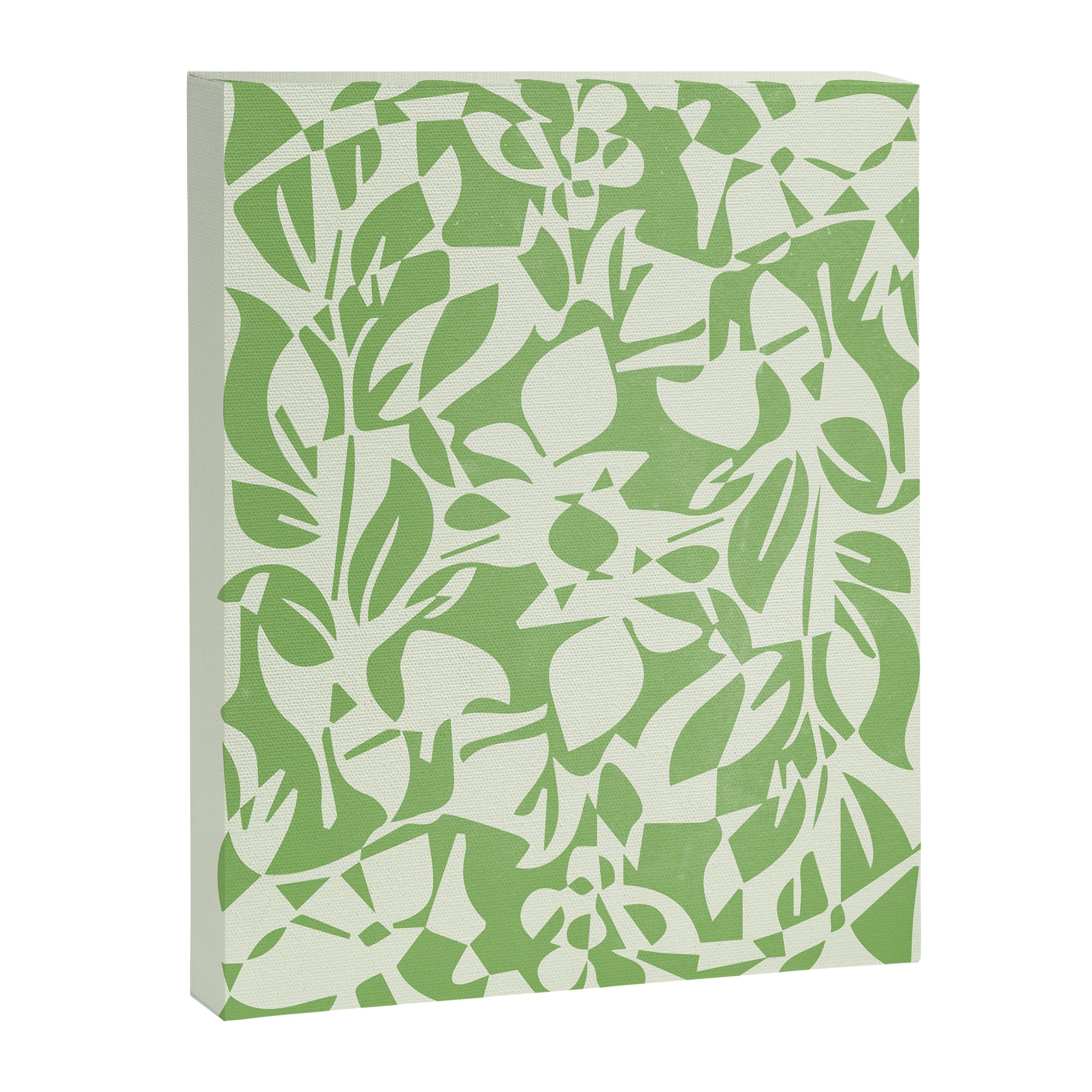 Floral Pattern: Forest Green Edition Canvas Print Gallery Image 6