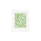 Floral Pattern: Forest Green Edition Art Print Gallery Image 1