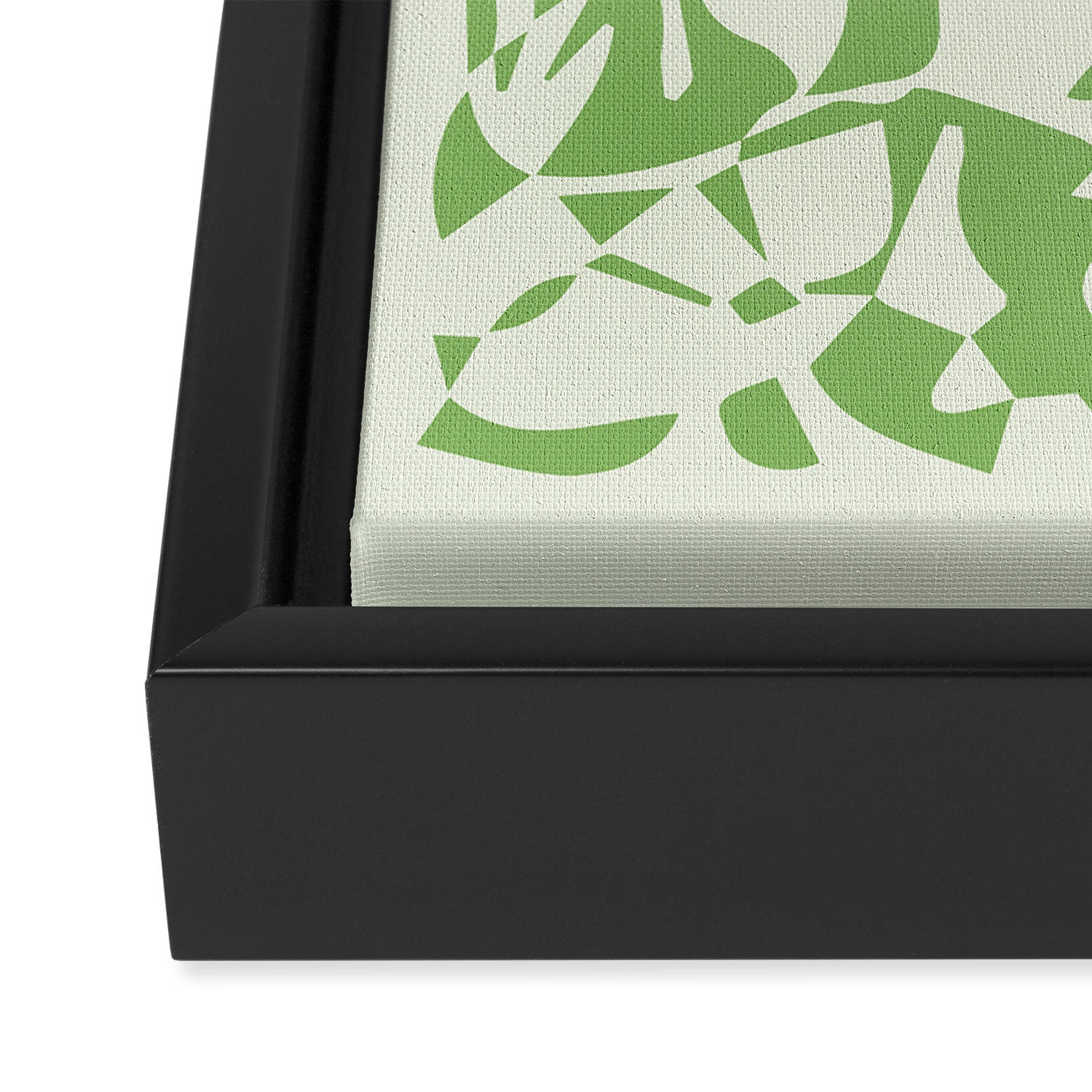 Floral Pattern: Forest Green Edition Framed Canvas Print Gallery Image 3