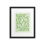 Floral Pattern: Forest Green Edition Framed Art Print Gallery Image 5
