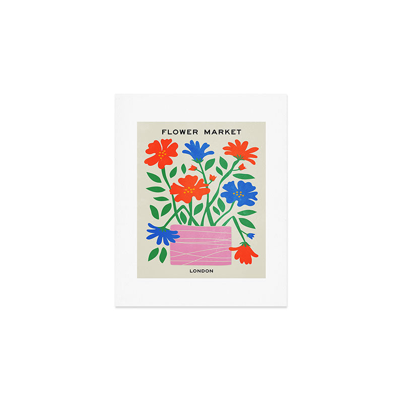 Flower Market 01: London Art Print Gallery Image 1