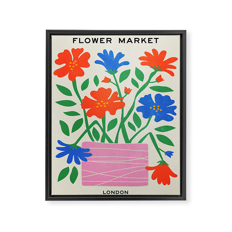 Flower Market 01: London Framed Canvas Print Gallery Image 6