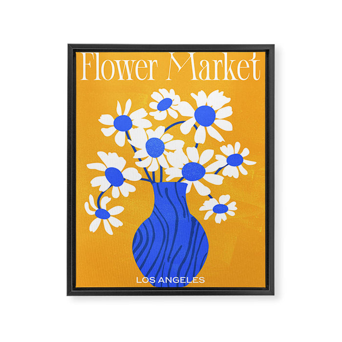 Flower Market 02: Los Angeles | Color Series Framed Canvas Print Gallery Image 1