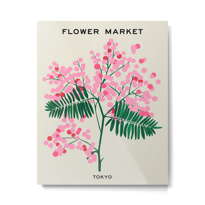 Flower Market 03: Tokyo Metal Print Gallery Image 1