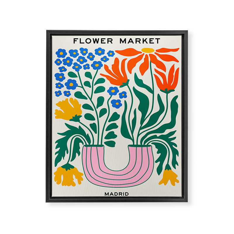 Flower Market 04: Madrid Framed Canvas Print Gallery Image 6